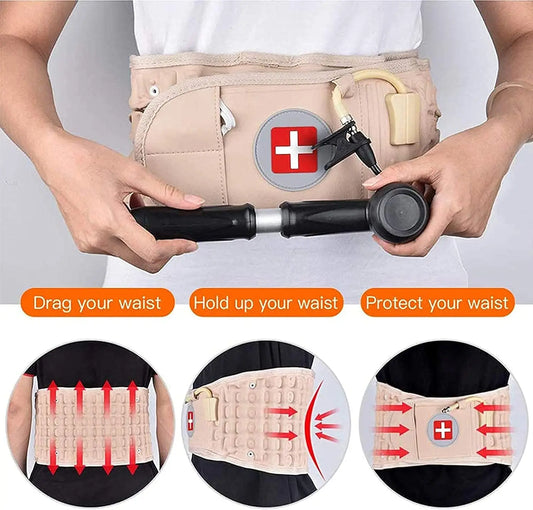 Ceinture de Décompression Lombaire Inflatable - Soulagement Instantané