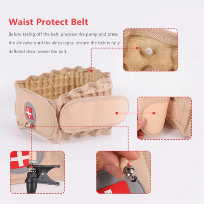 Ceinture de Décompression Lombaire Inflatable - Soulagement Instantané