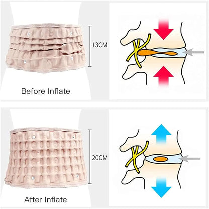 Ceinture de Décompression Lombaire Inflatable - Soulagement Instantané